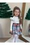 Yigit Boutique Chanel Girl's Set with Fabric Skirt - 4