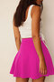 Women's Pink Flared Mini Skirt - 3
