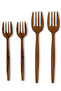 Wooden Fork Wooden Salad Presentation Set Wooden Serving Set 4-Piece Fork Set Kitchen Utensils - 4