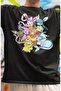 Unisex Oversize Pokemon Eevee Printed T-shirt, Pokemon Printed T-shirt