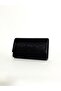 Women's Tiny Laser Black Evening Dress Clutch Portfolio Chain Strap Handheld Wedding Engagement Night Shoulder Bag - 2