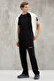 Freddy Men's Regular Fit Soft Fabric Printed 3 Pocket Black Sweatpants