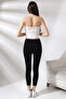 Cotton Compact Combed Lycra Wrist Leggings 20514 Black - 4