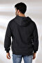 Raised Hooded Zippered Sweatshirt 19195 Anthracite Melange - 4