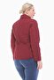Large Size Bb Burgundy Seasonal Quilted Coat 1039 - 7
