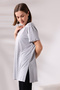 Casual T-Shirt with Folded Sleeves and Slits on the Sides 19598 GRIMELANJ - 2