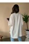 Oversize Embroidered Linen Shirt - 3