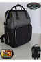 Baby Care Bag Organizer Functional Mother Baby Care Backpack Gray Syh