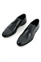 Leather Sole Inside and Outside Genuine Leather Black Men's Classic Shoes - 4