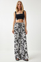 Women Regular Fit Allover Print Wide Leg Pants, Multicolor - 4