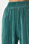 Women's Vibrant Green Pleated Casual Blouse Pants Suit Mc00283 - 6
