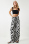 Women Regular Fit Allover Print Wide Leg Pants, Multicolor - 3