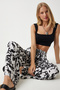 Women Regular Fit Allover Print Wide Leg Pants, Multicolor - 2