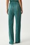Women's Vibrant Green Pleated Casual Blouse Pants Suit Mc00283 - 8