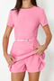 Pembe Kemerli Mini Tulum TWOSS24TU00049 - 5