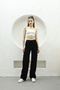Women's Trousers with Side Pockets and Strings - 4