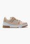 Galaxy Beige Women's Sports Shoes - Knitwear Thick Sole - 4