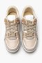 Galaxy Beige Women's Sports Shoes - Knitwear Thick Sole - 6