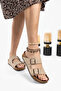 Women's Arizona Beige Double Buckle Slippers