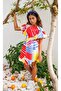 04 - 12 Years Girl Colorful Graphics Dress - 2