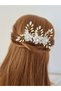 Handmade Wedding Promise Henna Wedding Bridal Hairpin and Crown Hair Design Accessory Bun Buckle M18 - 5