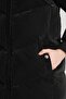 Women's Long Fixed Hooded Puffer Jacket with Back Zipper Detail 8695 - 5