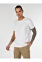 Regular Fit Crew Neck White Men's Short Sleeve T-Shirt Cl 1058580 - 3