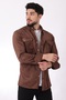 Double Pocket Covered Seasonal Suede Shirt YXC U16463-40211 - 2