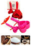 Set of 8 Heart and Spice Measuring Spoons - Tea Coffee Sugar Flour - 7