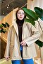 سترة جلدية كريم الربيع الرجعية