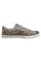 Women's Vegan Leather Blue Sneakers - Over the Moon Design - 3