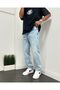 Men's Blue Baggy Pants Casual Fit Jeans Pants