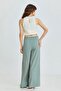 Çağla - Wide Leg Trousers with Elastic Back - 4