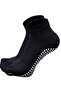 Women's 1 Pair Finger Plates Socks Custom Made Black Non-Slip Mid-Cone Bamboo