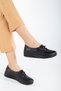 Women's Inside-Out Genuine Leather Orthopedic Flexible Rubber Laced Mother's Shoes - 4