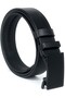 100% Buffalo Leather Automatic Buckle Men's Belt 3.5cm Black - Men's Gift Valentine's Day