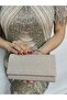 Women's Tiny Crystal Silvery Gold Evening Dress Clutch Portfolio Chain Strap Handheld Wedding Engagement Evening Bag