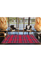Red Black Motif Geometric Woven Base and Decorative Washable Carpet Miravip8507 - 3