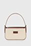Soft Cream Buckle Baguette Bag - 3