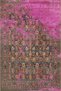 Framed Purple Color Patterned Modern Patterned Woven Base and Decorative Washable Carpet Miravip8631