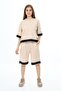Girl's Oversize 100% Cotton Half Sleeve Shorts Top and Bottom Tracksuit Set