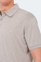 Katsuro Men's Polo Neck Stone Gray T-Shirt - 5