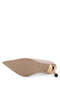 Women's Vegan Beige Heeled Shoes - 6