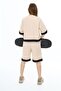 Girl's Oversize 100% Cotton Half Sleeve Shorts Top and Bottom Tracksuit Set - 7