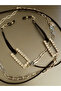 GLASSES CHAIN ​​WITH ZIRCON STONES, NICKEL - 2