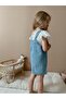 Girl's Daisy Patterned Denim Gilet - 4