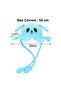 Kids' Blue Summer Straw Hat with Movable Ears - 2