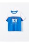 Crew Neck Short Sleeve Printed Baby Boy T-Shirt and Shorts Set of 2 - 2