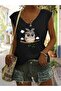 Women's Oversize Loose V-Neck T-Shirt