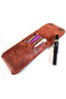Real Leather Compact Pen Holder - 4